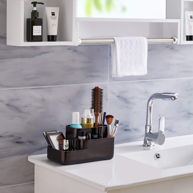 zccz Bathroom Organizer Toothbrush Holders - Electric Toothbrush and Toothpaste Holder for Bathrooms - Tooth Brushing Holder Bathroom Sink Organizers Countertop Storage, Oil Rubbed Bronze - Image 2